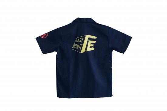 FEオリジナル ドライバー ワークシャツ（ロゴ） ネイビー