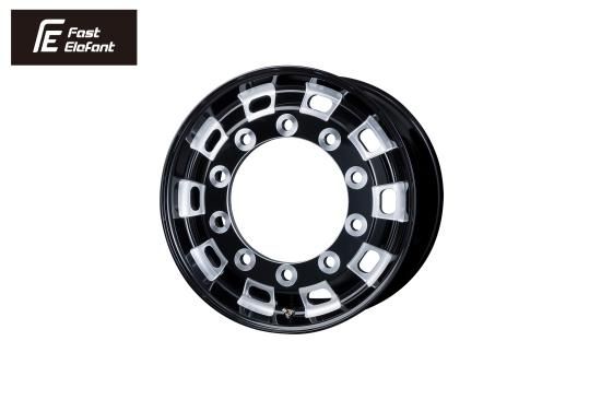 FEオリジナル VOLVO FH ユーロホイール【BLACK ELEFANT】（フロント用）