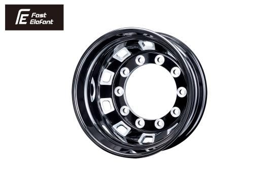FEオリジナル VOLVO FH ユーロ ホイール【BLACK ELEFANT】（リア/アウター用）