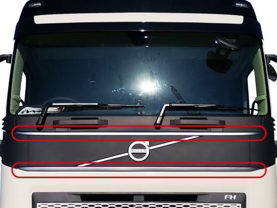 VOLVO純正 フロントトリム メッキデコレーションパーツ（FH5）