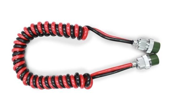 スパイラル電源ケーブル（NATOソケット付き）